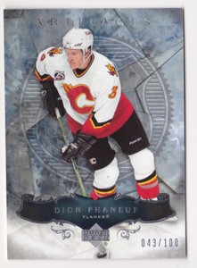 06-07 Artifacts Dion Phaneuf /100 SILVER Parallel Flames 2006