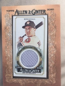 2020 Topps Allen and Ginter Mini Framed Relic #MFR-ABR Alex Bregman