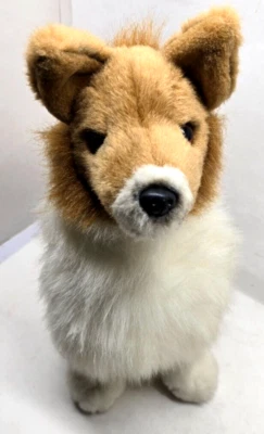 Плюшевое мягкое животное собака бордер-колли Russ Lassie 14 дюймов (K18) - Изображение 1 из 4