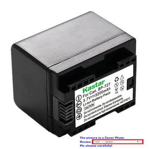 Kastar Replacement Battery for Canon BP-727 CG-700 Canon VIXIA HF R700 Camera - Picture 1 of 7