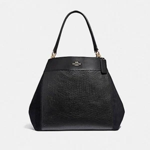 Bolso de Hombro Grande COACH Lexy Cuero Mixto Gamuza $550 - Imagen 1 de 11