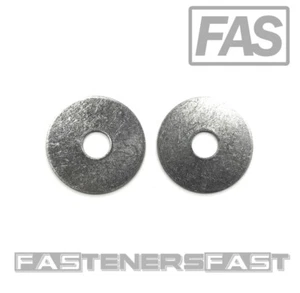 (25) 3/8 ID x 1 1/4 OD Stainless Steel Fender Washer Large OD Flat Washers SS - Picture 1 of 4
