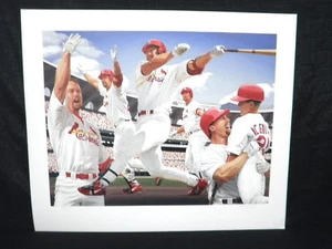 Litografía de béisbol Mark Mcgwire de los Cardenales de San Luis MLB rompe récords - Imagen 1 de 4