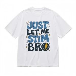 Men's Slight Stretch Comfy Classic T-Shirt Lightning Star Print Design Tee - Picture 1 of 6