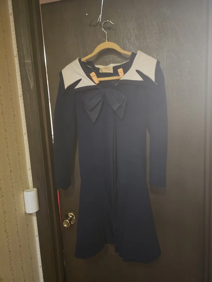 Vestido vintage para mujer Mam'selle tejido por Betty Carol 100 % lana virgen hecho en unión Foto 1 de 4