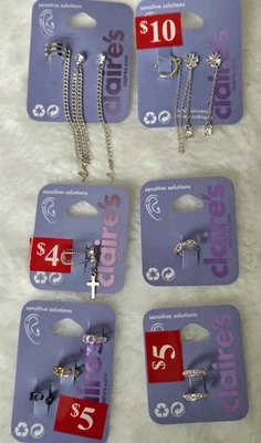 Brincos de punho Claire's - Imagem 1 de 3