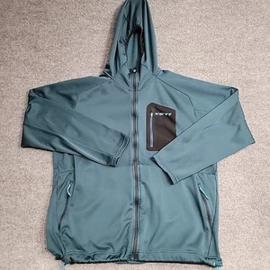 YETI Cycles Smuggler Hoodie Mens XL Tech Fleece Zip Jacket Green Golden Colorado - Picture 1 of 12
