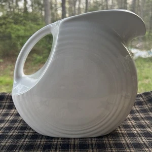 Fiesta Large Disc Pitcher White 67oz. 7" H Fiestaware HLC USA - Picture 1 of 6