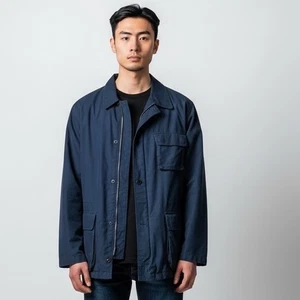 Polo Ralph Lauren Navy Blau Herren Jacke Gr. L Baumwolle Nylon Utility Workwear - Bild 1 von 9