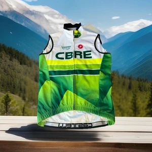 castelli cycling vest - size Medium Green & White Compression - Picture 1 of 6