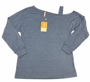 Maglione donna Jinkesi spalle scoperte manica lunga blu maglia taglia small nuovo con etichetta - Foto 1 di 5