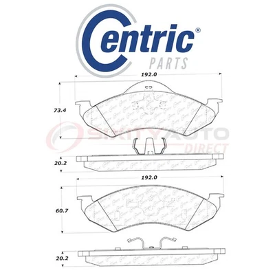 Centric C-TEK Ceramic Disc Brake Pads for 2000-2002 Dodge Durango 4.7L 5.2L an - Изображение 1 из 4