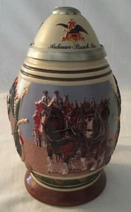 Budweiser Coll. Club Mem. Lidded Stein 2001 Living the Legacy With COA CB17 - Picture 1 of 7