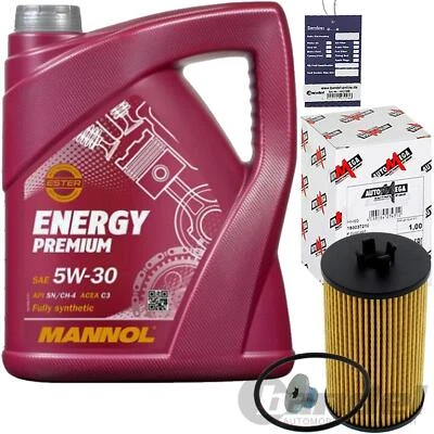 MARKENLOS ÖLFILTER+MANNOL 5W30 ÖL für 1.0-1.4 OPEL AGILA ASTRA G H COMBO CORSA C D MERIVA