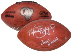 Matthew Stafford Autographed "Rams Nation" Metallic Logo Football Fanatics LE 25 - Picture 1 of 3