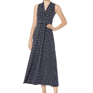 Vince Camuto V-neck Sleeveless Foulard Maxi Dress Small - Picture 1 of 7