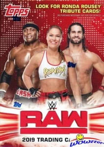2019 Topps WWE RAW Wrestling EXCLUSIVE Factory Sealed Blaster Box-RELIC Card! - Picture 1 of 2