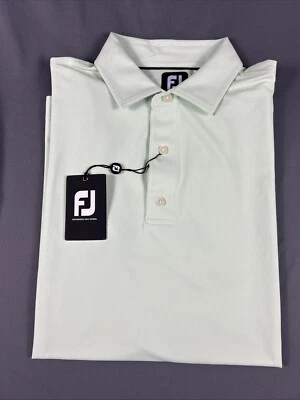 FootJoy Golf Shirt Polo Stretch Pique Large Mint Green NWT MSRP $72 Blemish - Image 1 of 4