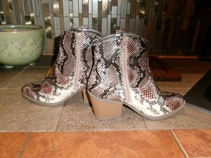 Neu ohne Etikett Sugar Tarah Damen-Westernstiefel Schlangenleder Größe 8M - Bild 1 von 6