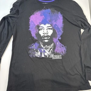 Jimi Hendrix Long Sleeve Black T-shirt Men's Size Medium Karl Ferris Collection - Picture 1 of 18