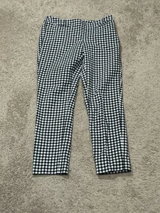 White House Black Market Damen Hose Größe 4R Mehrfarbig Karomuster Schmal Knöchel - Bild 1 von 14