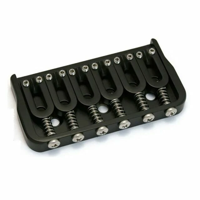 Hipshot 41060B 6-String Fixed Guitar Bridge - Black