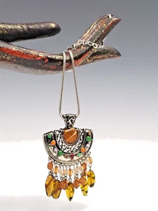 Coldwater Creek Hand Beaded Necklace - Picture 1 of 20