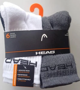 HEAD Socks BOYS Toddler CREW cut Gray Multicolor Shoe Sz 10C-4Y School Play - Picture 1 of 9