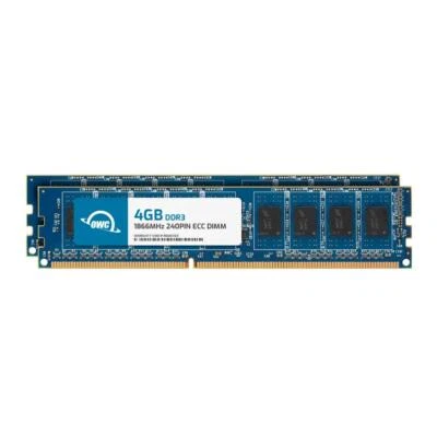 OWC 8GB (2x4GB) DDR3L 1866MHz 1Rx8 ECC Unbuffered UDIMM 240pin Memory RAM - Image 1 of 4