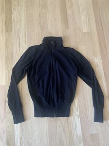 james perse 2 Womens Top Sweatshirt Black Zipper  - Picture 1 of 8