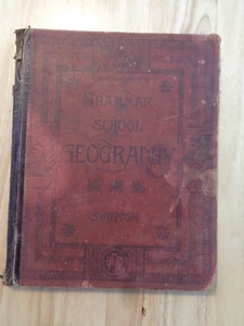 Grammar School Geography by William Swinton 1880 HC - Picture 1 of 1