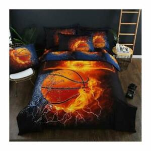 3D Sports Bedding Set for Teen Boys Duvet Cover Sets with Pillowcases Twin Queen