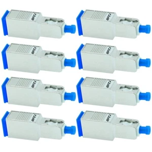 8x 12dB SC UPC Connector Fiber Optic Optical Single Mode Attenuator Metal Blue - Afbeelding 1 van 2