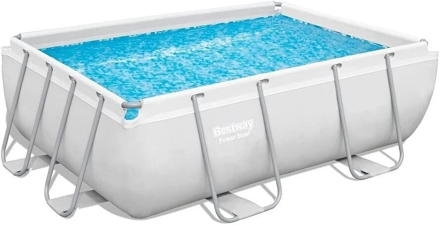 Bestway Power Steel 282x196x84cm Frame Pool Set - Grau (56629_21)