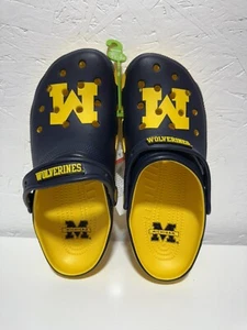 New! Crocs University of Michigan Classic Clogs UNISEX Men 9 Women 11 NWT - Picture 1 of 8