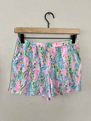 Шорты Lilly Pulitzer для девочек размер XL 12/14 с карманами цвета морской русалки розовые - Изображение 1 из 4