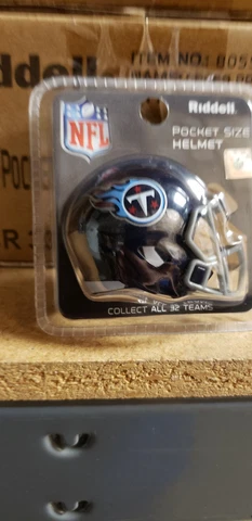 TENNESSEE TITANS BLUE SPEED NEW CLAMSHELL POCKET PRO HELMET RIDDELL Cover
