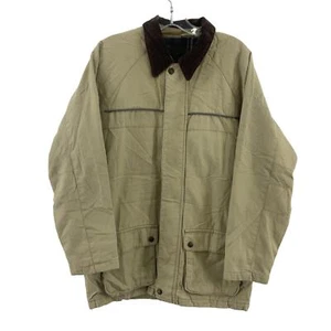 Gap Kids Cream Canvas Zip-Up Lined Basic Jacket Cotton 2XL Boys Preowned - Picture 1 of 6