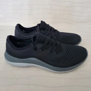 Crocs Womens LiteRide 360 Pacer Black Slate Gray Shoes 206705 Size 8 - Picture 1 of 10