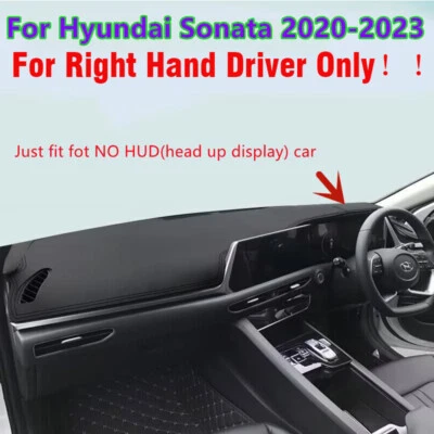 RHD For Hyundai Sonata 2020-2023 Leather Dashboard Dash Cover Protector Mat Pad — 第 1/4 张图片