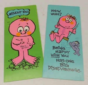 Vintage Pair of Norcross Studio Cards - Miss You - Picture 1 of 2