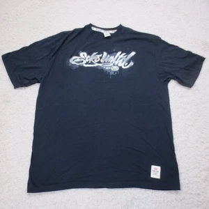 Ecko Unltd Shirt Mens 2XB 2XL XXL Big Black Streetwear Baggy Graffiti Y2K - Picture 1 of 8