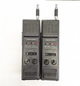Realistic TRC-214 Handheld CB Radio 3 Channel Walkie Talkie- Tested working - Zdjęcie 1 z 3