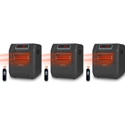VOLTORB Calentador de Espacio Eléctrico Portátil con Control Remoto y Modo Solo Ventilador (Paquete de 3) Foto 1 de 4