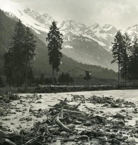 Deutschland Bayerisches Hochland Stillachtal Oberstdorf altes NPG Stereo Foto 1900 - Bild 1 von 3