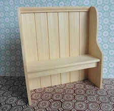DOLLS HOUSE MINIATURE FURNITURE IN 1/12 SCALE SETTLE