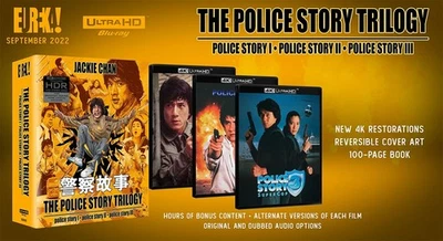 Police Story Trilogy - Jackie Chan OOP Limited Edition 4K boxed set w. book - Image 1 of 2