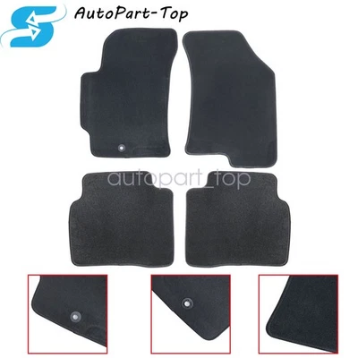 Nuevas alfombrillas de terciopelo delanteras y traseras negras 4 piezas para Hyundai Elantra 2011-15 Foto 1 de 4