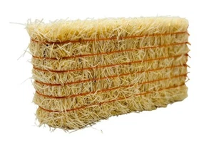 ARTISANAL - Balle de paille avec lien orange - carrée - 7,8 x 3,7 x 2,2 cm - ... - Picture 1 of 7