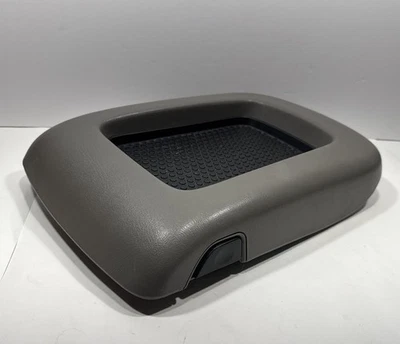 GMC Yukon 2003-2006 consola central gris tapa reposabrazos OEM con herrajes Foto 1 de 4
